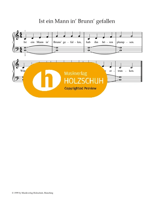 Ist ein Mann in Brunn gefallen